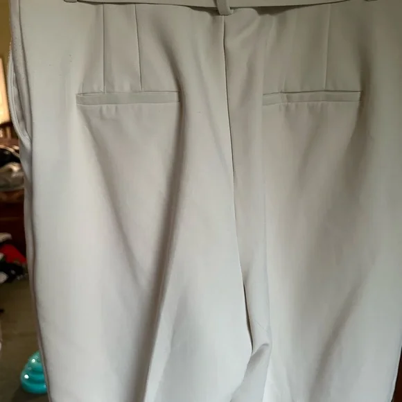Zara size XL ankle length belted pants in Ecru - Picture 4 of 5